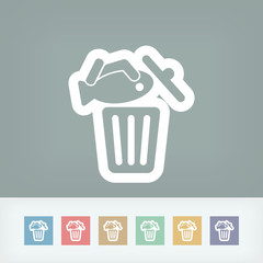Food trash icon