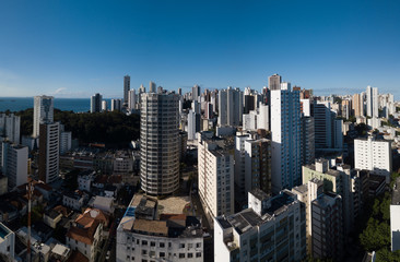 Fototapeta na wymiar Top view of metropolitan city