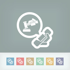 Legal assistance icon