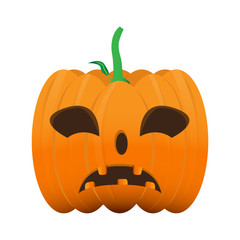 Isolated halloween pumpkin