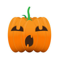 Isolated halloween pumpkin