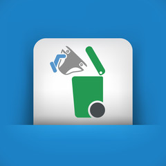 Fototapeta premium Separate waste collection icon
