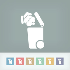 Fototapeta premium Separate waste collection icon