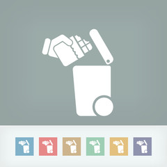 Separate waste collection icon