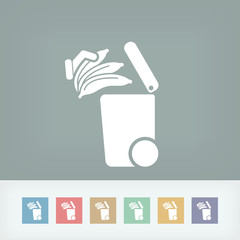 Separate waste collection icon
