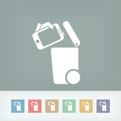 Separate waste collection icon