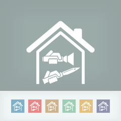 Domestic robbery with knife