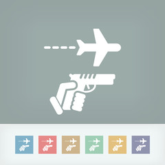 Fototapeta premium Hijacking aerial