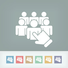 Staff selection icon