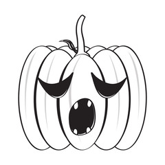 Isolated halloween pumpkin