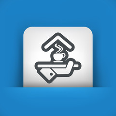 Hotel icon. Breakfast icon.