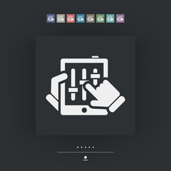 Touchscreen mixer icon