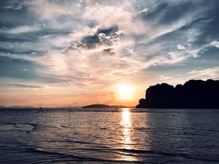 Fototapeta na wymiar Sunset Beach - South Thailand