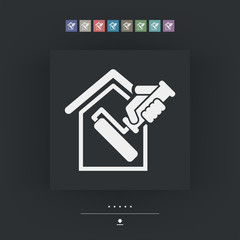 Painter roll icon © Myvector