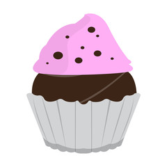 Isolated colored cupcake icon