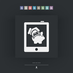 Money icon on touch device