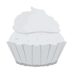 Isolated colored cupcake icon