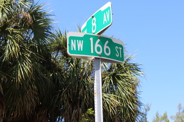 Street Sign in Miami