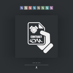 Contract icon