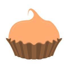 Isolated colored cupcake icon