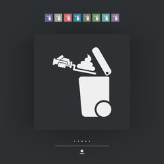 Separate waste collection icon