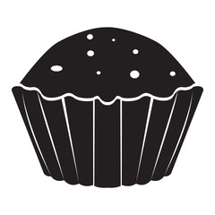 Isolated cupcake icon