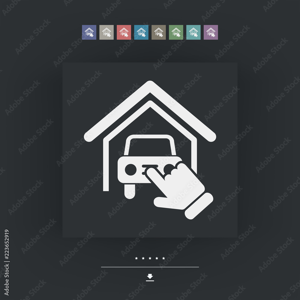 Wall mural Car service icon