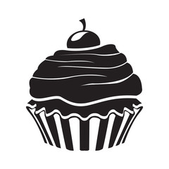 Isolated cupcake icon