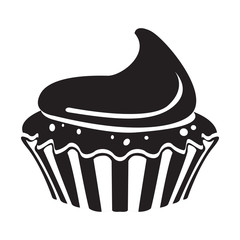 Isolated cupcake icon