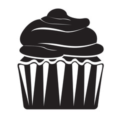 Isolated cupcake icon