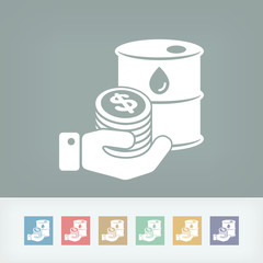 Petroleum price icon