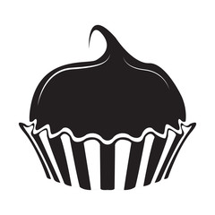 Isolated cupcake icon