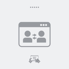 Users communication icon