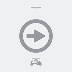 Next button flat icon