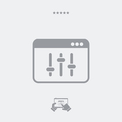 Audio levels control icon