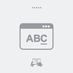 Text editor software icon