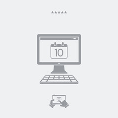 Minimal calendar application icon