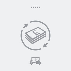 Money transfer icon - Sterling
