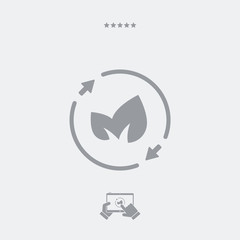 Leaves - renewable concept icon