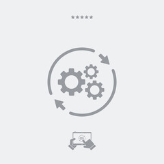 Refresh setting flat icon