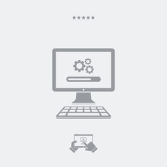 Upgrade settings computer icon