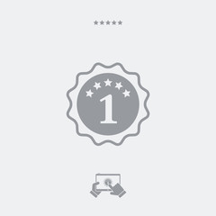 Number one symbol icon