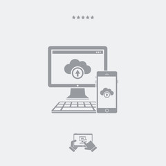 Multi devices cloud icon