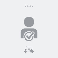 Social network contact icon