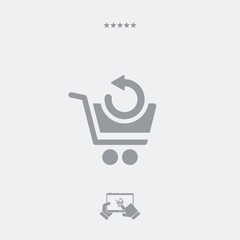 Back web shop icon