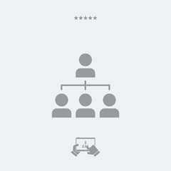 Team network - Minimal vector icon