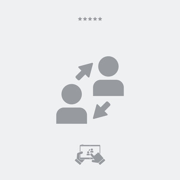 People connect - Minimal vector icon
