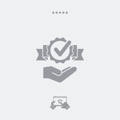 Service offer - Check best option - Minimal icon