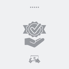 Service offer - Check best option - Minimal icon