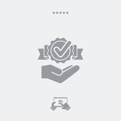 Service offer - Check best option - Minimal icon